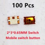100Pcs 3*2  26*16 MM Power On Off Inner Button Control Iphone Huawei OPPO Xiaomi Samsung VIVO Mobile Phone Volume Switch (New)