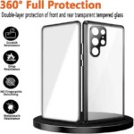 Samsung Galaxy S25 S24 S26 Ultra Case 360Â°Screen Sealed Anti peeping privacy sunglasses glass Metal Magnetic Ultrathin cover (New)