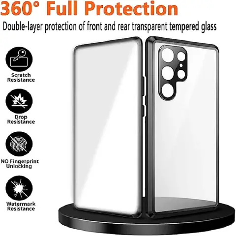 S114d6b465a374d80b6fd18a4f8843aabJ_480x480q75 Samsung Galaxy S25 S24 S26 Ultra Case 360°Screen Sealed Anti peeping privacy sunglasses glass Metal Magnetic Ultrathin cover (New) - Image 1