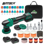 BATOCA Cordless Car Polisher Machine Set 12V RO/DA Micro Scratches Killer Brushless Motor Polisher with Detail Sponge Wool Pads Bangladesh (New)