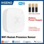 IHSENO Tuya WIFI Human Presence Sensor Smart Human Body Sensor 24G Radar Detector Motion Sensors Support Tuya Smart Life Bangladesh (New)