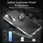 360 Metal Magnetic Case Sony Xperia 10 5 V VI III Xperia 1 IV V VII Tempered Glass Aluminum Alloy Frame Frosted Back Cover (New)