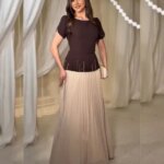 Customized Chinese Style Jersey Pleat Sequined A-line Scoop Neck Long Bespoke Occasion Evening Dresses Classic (New)