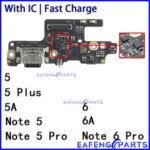 Usb Dock Charger Connector Flex Xiaomi Redmi Note 5 Plus 5A 6 6A Pro Charging Board Flex Ports Module Bangladesh (New)