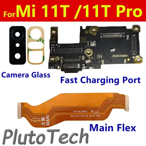 S12848abf500d486ca3d57c0c84c60903C_480x480q75 Charging Port Xiaomi Mi 11T Pro 11TPro USB Micro Charger Dock Connector Microphone Charge Board Flex Cable Repair Parts (New) - Image 1