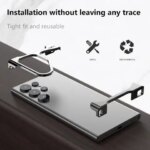 Samsung Galaxy S23 S24 S25 Ultra S25 Plus Phone Case Irregular Titanium Alloy Bumper Shell With Borderless Protective Cover (New)