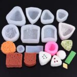 Simulation Triangle Rice Ball Mold Soap Molds Handmade Bread Shape Fondant Mould Silicones Rice Ball Mochi Squishy Toy Moulds (New)