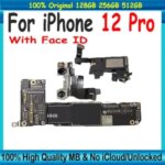 Original iPhone 12 Pro Motherboard with Face ID Support Update CLean iCloud mainboard iPhone 12 pro Logic board unlocked Bangladesh (New)