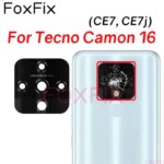 Rear Back Camera Glass Lens For Tecno Camon 16 Pro 16 Premier CE7 CE7j CE9h CE9 CD6j Replacement With Adhesive Sticker (New)