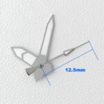 125mm Watch Hs silvery green orange C3 Green Luminous Needle Watch Accessories NH-35 NH36 4R 7S Watch parts accessories (New)