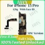 Tested Well for IPhone 15 PRO MAX Motherboard Unlocked With Face ID 128GB 256GB Clean ICloud Logic Board Mainboard 15 Pro (New)