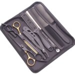 Hair Scissors 6" Stainless Gold&Black Hairdressing Scissors Hair Cutting Scissors Barber Shop Haircut Shears Set Dropshipping (New)