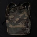 punk rivet camouflage print backpack mens bag fashion womens bag designed backpacks (New)