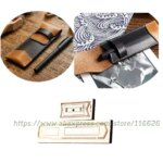 Knife mold for DIY leather craft pen bag cutting dies 15.2x5.4cm (New)