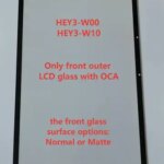 AAA Huawei Honor Pad 10 HEY3-W00 HEY3-W10 Touch Screen Panel Tablet Front Outer LCD Glass Lens With OCA (New)
