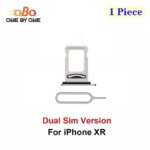 Dual SIM Card Tray Holder Slot Replacement for iPhone XR Double SIM Card Tray Slot Holder Red Blue Black White Coral Yellow(1PC) (New)