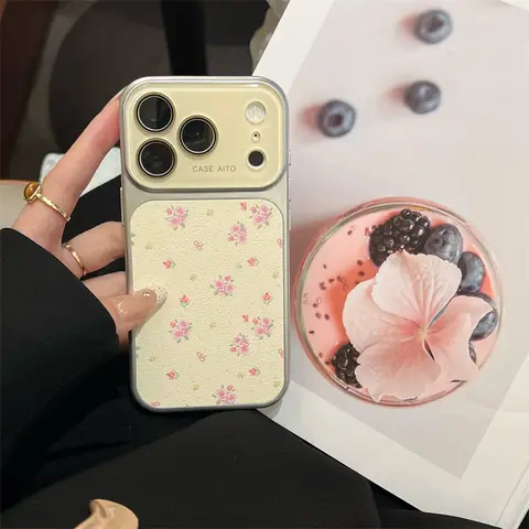 S15718a2860154f0d9475b1c943db341cf_480x480q75 Camera Window Fower Phone Case iPhone 17 16 15 14 Pro Max Glass Lens Protective Hard PC Back Cover (New) - Image 1