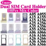 Samsung A06 A16 A26 A36 A56 A05 A05s A15 A25 A35 A55 SIM Chip Tray Slot Sim Card Holder Pocket A066 A165 A166 A266 A366 A566 (New)