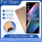 6.7" AMOLED para CPH2173 For Oppo Find X3 Pro 5G LCD display touch screen digitizer For FindX3 Pro PEEM00 OPG03 LCD Assembly (New)