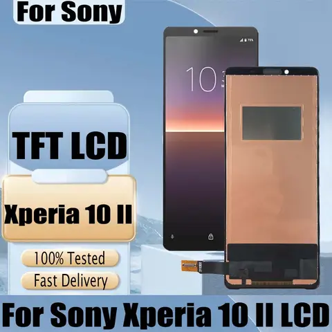 S160c9d00852249d798fdfb816b99b67ei_480x480q75 TFT LCD Sony Xperia 10 II lcd XQ-AU51 XQ-AU52 LCD Display Touch Digitizer Screen Assembly Replacement Parts (New) - Image 1