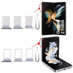 Pop Samsung Galaxy Z Flip4 Fold4 5G Phone Sim Chip Card Tray Slot Z Flip 4 Fold 4 F721 F936 BackShell Sim Drawer Holder Bangladesh (New)