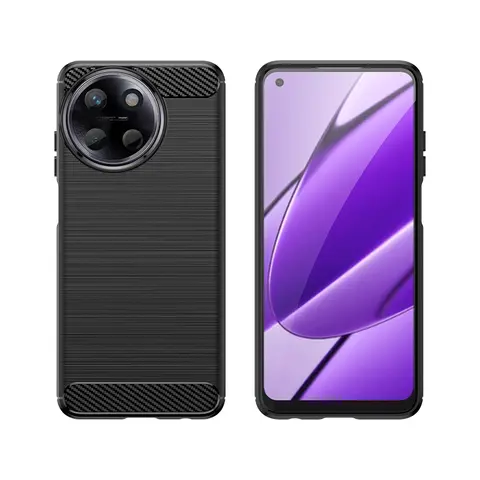 S166cc24c1c4a4dc4910275095a0c16bag_480x480q75 Carbon Fiber Case Realme 11 4G Case Realme 11 Cover Funda Coque Soft Silicone Shockproof Phone Bumper Realme 11 (New) - Image 1