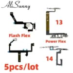 AliSunny 5 Flash Power Flex Cable iPhone 14 Plus 13 Pro Max Flash Light Volume Flex Ribbon Tape Bangladesh (New)
