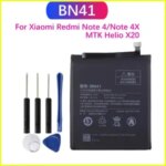 BN41 4100mAh Battery Xiaomi Redmi Note 4 / Redmi Note 4X MTK Helio X20 Batteries + Tools Bangladesh (New)