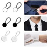 Elastic Collar Extenders Flexible Neck Extender Shirts Button Expanders Metal Lengthen Buckle Neck Relief Tight Collars (New)