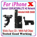 64GB 256GB With Face ID iPhone X Motherboard unlocked100% iphone