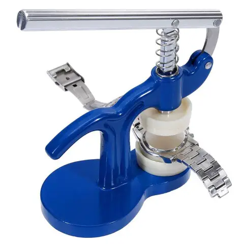 S1745077bbdfc4ed184039653467a553cF_480x480q75 Pressure Repair Press Tool Watch Back Closer Watchmaker Tools Case Crystal Glass H-tools with 12 Plastic Dies Kits (New) - Image 1