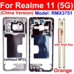 Realme 11 11X 5G RMX3751 RMX3780 Middle Frame Cover Middle Housing Holder Bezel Replacement Parts (New)