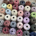 500g Segmented Dyed Fine Thread Small Ponytail Fishtail Yarn Bean Thread Hand Mixed Thread Wiring (New)