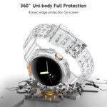 Transparent Case+Strap Google Pixel Watch 4 3 2 41mm Accessories Sport Smartwatch Soft TPU Bracelet Correa Pixel Watch B (New)