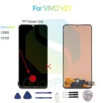 VIVO V21 Screen Display Replacement 2400*1080 V2066 V2108 VIVO V21 4G LCD Touch Digitizer (New)