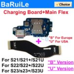 Charging Port Flex Samsung S23 S22 Plus S21 Ultra G998B G998U S908B S901U S918B S918U Motherboard Connect Main USB Cable (New)