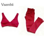 Impact Scoop Back Bra+Leggings Yoga Sports Suit 2PCS Sports Vest Womens SetProfessional Fitness Tank Top Female Clothing (New)