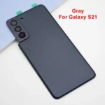Battery Back Case Samsung Galaxy S21 s 21 5G SM-G991 62 Housing Cover Rear Door Cover Replacement + Camera Lens + Sticker (New)