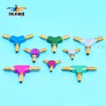 4 Colors Available Rc Boat 3-Way Water cooling Nozzles 5mm Fuel Nozzle For Electric Methanol Gas Boat (New)