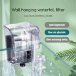 Hanging Aquarium Filter Mini Waterfall USB Pump Aquarium Accessories Sponge Filter for Small Fish Tank Cleaning and Circulation (New)