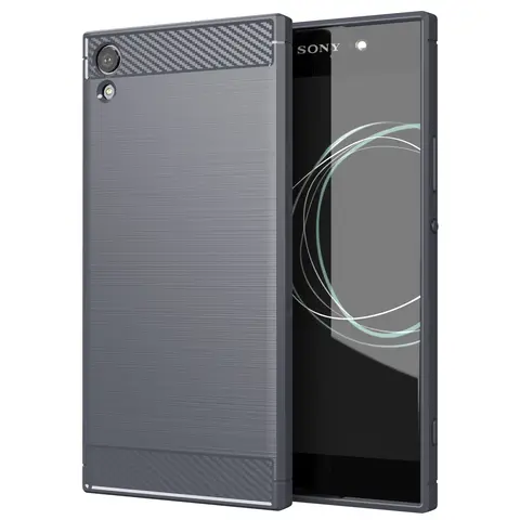 S196a7415462b416eb0f6e79884c52815W_480x480q75 Soft Silicone Case Sony Xperia XA1 Ultra Anti-knock Matte Back Cover xperia xa1ultra Luxury Carbon Fiber Phone Cases (New) - Image 1
