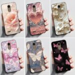 Printing Case LG K10 2018  K11 2018  LG K11 PLUS Fundas LG K4 2017 Cover Soft Silicone Black Shell Cute Flower Casing (New)