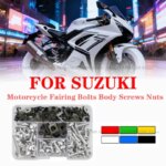Motorcycle Windscreen Fairing Bolts Fastener Clip Screws Kit For SUZUKI GSXR 600 750 1000 K1 K2 K3 K4 K5 K6 K7 K8 K9 K10 (New)