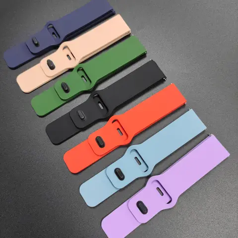 S19ad3aa54f284468a6611a932e5759bfO_480x480q75 Original Silicone Strap Redmi watch 5 Active 5 lite SmartWatch accesorios 22mm Sports bracelet Realme Watch 5 S2 S b (New) - Image 1