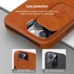NILLKIN iPhone 13 Pro Max with Slide Cover Camera Protection Flip Leather Cover Apple iPhone 13 Pro 5G (2021) Case (New)