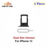 Dual SIM Card Tray Holder Slot Replacement for iPhone 13 Double SIM Card Tray Slot Holder Pink Black White Blue Red Green(1PC) (New)