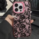 Exquisite Lace Flower Trendy Pattern Phone Case For Infinix Hot 30 40 50 60 I Pro Plus Note 30-60 Pro 5G Smart 5-9 Matte Cover (New)