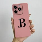 Realme C63 C61 Phone Case Cute Letters Back Cover Oppo Realme C 61 C 63 Soft Liquid Silicone Camera Protection Fundas (New)