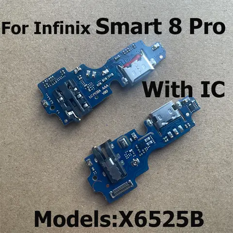 S1a5d6b25eab249069e27e90d80193854F_480x480q75 Infinix Smart 8 Pro Plus HD USB Charging Connector Board Dock Charger Port Microphone Flex Cable (New) - Image 1
