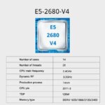 MOUGOL X99 Motherboard Kit with Intel Xeon E5 2680 V4 & DDR4 8Gx2 2133MHz Dual Channel RAM M.2 NVME for Desktop Gaming Computer (New)